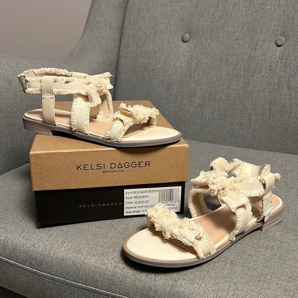 KELSI DAGGER BROOKLYN Women's Reggie Flat Sandal size 5.5